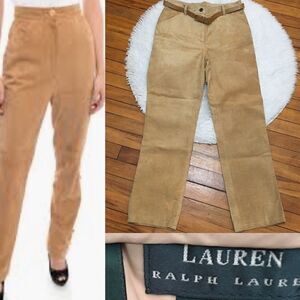 Ralph Lauren %100 suede Leather Pants! Vintage